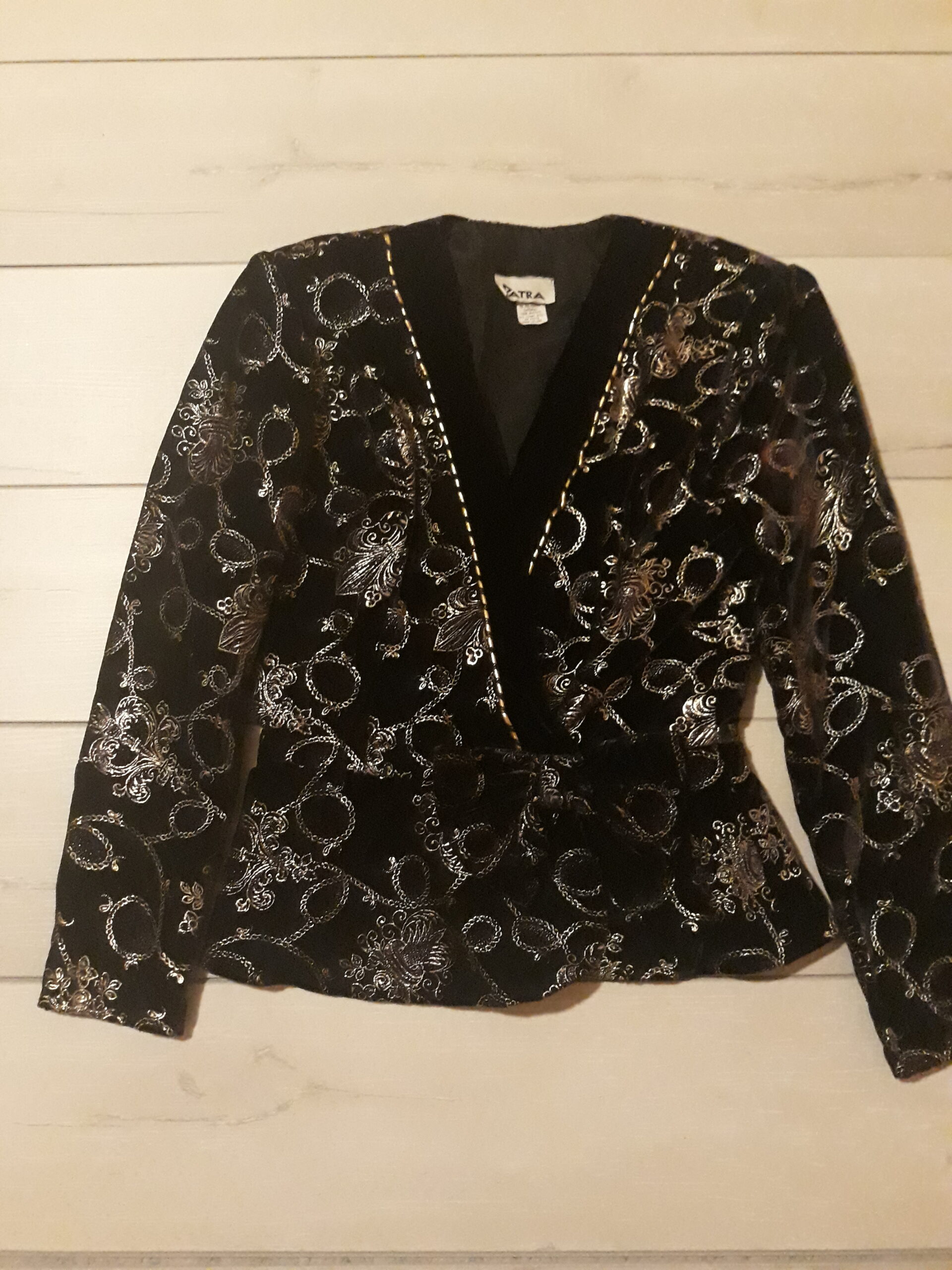Velvet floral brocade jacket – Lady Megial Boutique